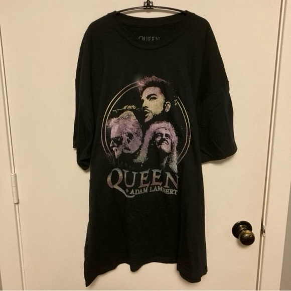 💫 Queen Rhapsody Tour Adam Lambert 2019 T-shirt Size 2XL - Picture 4 of 10